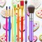 8 Pieces Cake Decorating Brushes Tools Set Cookie Decoration Brushes Fondant Gum Paste Decorating Tools Cake Cookie Brushes for DIY Cake Sugar Cookie Fondant Decoration Supplies